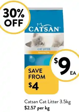 Foodworks Catsan Cat Litter 3.5kg offer