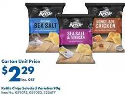 Campbells Wholesale Kettle Chips Selected Varieties 90g offer