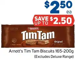Foodland Arnott's Tim Tam Biscuits 165-200g offer