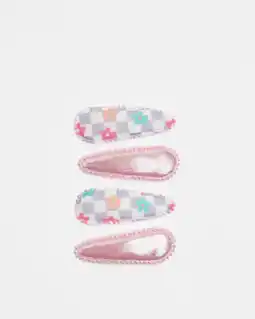 Target Kids 4 Pack Scalloped Snap Clips offer
