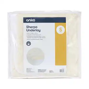 Target Sherpa Underlay, Single Bed - Anko offer