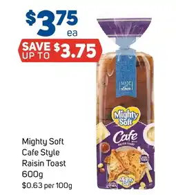 Foodland Mighty Soft Cafe Style Raisin Toast offer