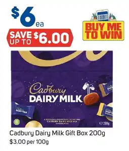 Foodland Cadbury Dairy Milk Gift Box 200g offer