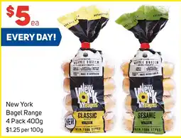Foodland New York Bagel Range 4 Pack 400g offer