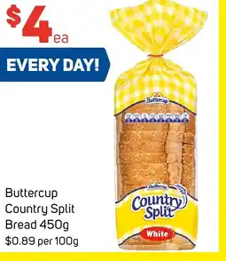Foodland Buttercup Country Split Bread 450g offer