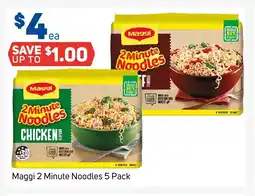 Foodland Maggi 2 Minute Noodles 5 Pack offer