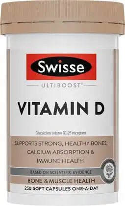 Discount Drug Stores Swisse Ultiboost Vitamin D 250 Capsules offer