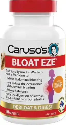 Discount Drug Stores Caruso’s Bloat EZE 60 Capsules offer