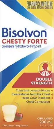 Discount Drug Stores Bisolvon Chesty Forte Double Strength Oral Liquid 200mL offer