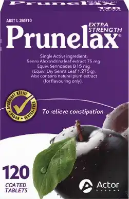 Prunelax Extra Strength 120 Tablets