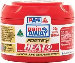 Discount Drug Stores Pain Away Forte+ Heat Joint & Muscle Pain Relief Cream 70g offer
