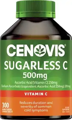 Discount Drug Stores Cenovis Sugarless Vitamin C 500mg 300 Chewable Tablets offer