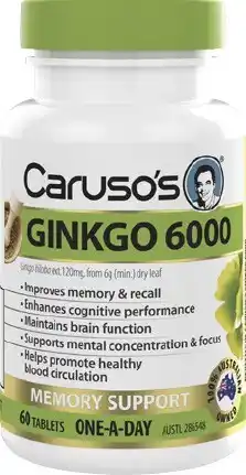 Discount Drug Stores Caruso’s Ginkgo 6000 60 Tablets offer