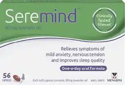 Seremind 80mg Lavender Oil 56 Capsules