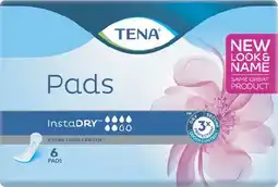 Discount Drug Stores Tena Pads InstaDRY Extra Long Length 6 Pack offer