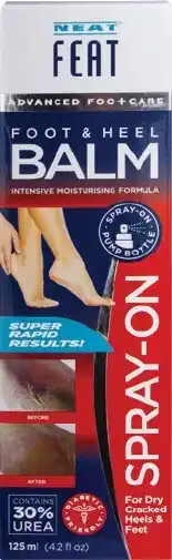 Discount Drug Stores Neat Feat Foot & Heel Balm Spray 125mL offer