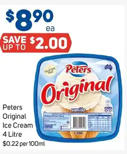 Foodland Peters Original Ice Cream offer