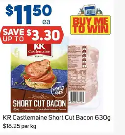 Foodland KR Castlemaine Short Cut Bacon 630g offer
