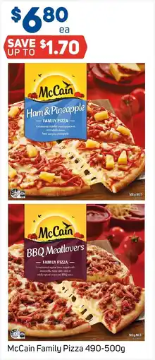 Foodland McCain Family Pizza 490-500g offer