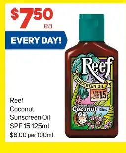 Foodland Reef Coconut Sunscreen Oil offer