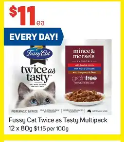 Foodland Fussy Cat Twice as Tasty Multipack offer