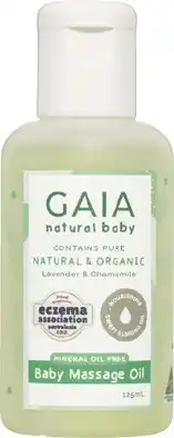 Discount Drug Stores GAIA Natural Baby Massage Oil 125mL offer