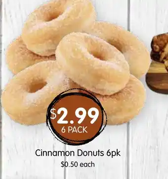 Spudshed Cinnamon Donuts 6pk offer