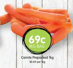 Spudshed Carrots Prepacked 1kg offer