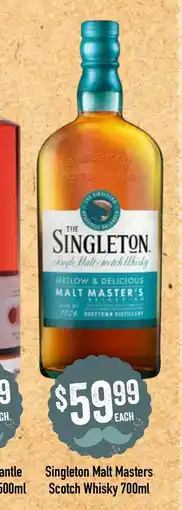 Spudshed Singleton Malt Masters offer