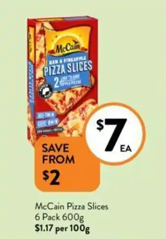 Foodworks McCain Pizza Slices offer