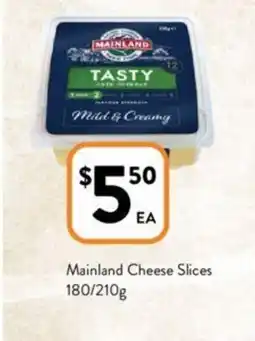 Foodworks Mainland Cheese Slices offer