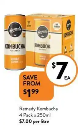 Foodworks Remedy Kombucha offer