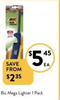 Foodworks Bic Mega Lighter 1 Pack offer