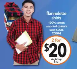 Cheap as Chips flannelette shirts offer