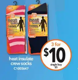 Cheap as Chips heat insulate bed socks assorted desgns offer