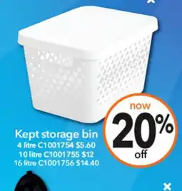 Cheap as Chips Kept storage bin offer
