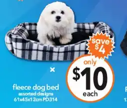 Cheap as Chips fleece dog bed offer