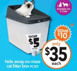 Cheap as Chips hide away no mess cat litter box PC207 offer