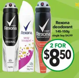 Cheap as Chips Rexona deodorant offer