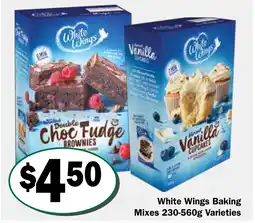 White Wings Baking Mixes 230-560g Varieties