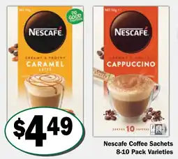 Friendly Grocer Nescafe Coffee Sachets offer