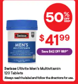 Discount Drug Stores Swisse Ultivite Men's Multivitamin 120 Tablets offer