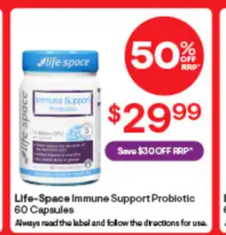 Discount Drug Stores Life-Space Immune Support Probiotic 60 Capsules offer