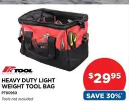 Auto One HEAVY DUTY LIGHT WEIGHT TOOL BAG offer