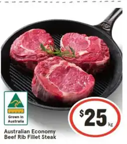 IGA Australian Economy Beef Rib Fillet Steak offer