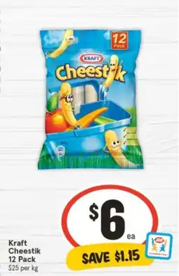 IGA Kraft Cheestik 12 Pack offer