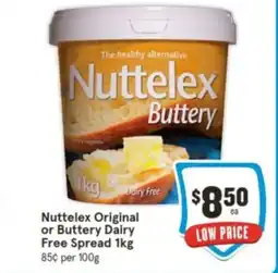 IGA Nuttelex Original or Buttery Dairy Free Spread 1kg offer