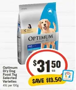 IGA Optimum Dry Dog Food 7kg Selected Varieties offer