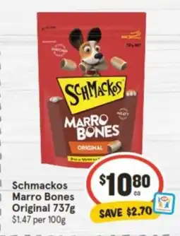 IGA Schmackos Marro Bones Original 737g offer