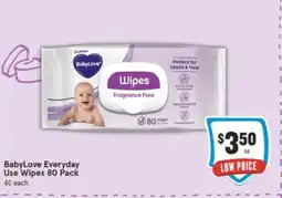 BabyLove Everyday Use Wipes 80 Pack